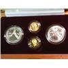 Image 1 : 797. 1988 Olympics Silver Dollar and $5 Gold Proof & Unc Four-Coin Set