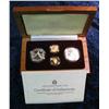 Image 2 : 797. 1988 Olympics Silver Dollar and $5 Gold Proof & Unc Four-Coin Set