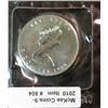 Image 1 : 804. 1989 Canada $5. Silver Mapleleaf .999 F.S.