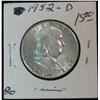 Image 1 : 811. 1952D Franklin Half. Unc.