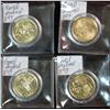 Image 1 : 827. (4) 1999 & 2000 Gold Plated Quarters.