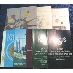 847. (9) Kagin Auction & Fixed Price Cataloges.