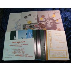 851. (15) Kagin's Auction & Fixed Price Cataolges From the 1960's & 1980's.