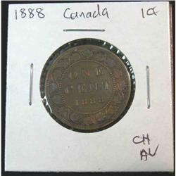 881. 1888 Canada Large Cent. Choice AU.
