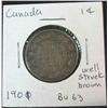Image 1 : 882. 1901 Canada Large Cent. Brown Unc.