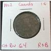 Image 1 : 886. 1902 Canada Large Cent. Brown Unc.