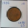 Image 1 : 891. 1906 Canada Large Cent. Red BU.