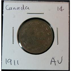 894. 1911 Canada Large Cent. AU.