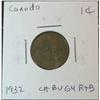Image 1 : 900. 1932 Canada Small Cent. Choice Brown Unc.