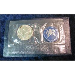 1108. 1974S Silver Eisenhower Dollar. BU in Blue Envelope.