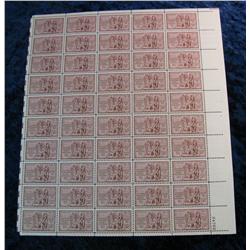 1112. 1803-1953 Mint Sheet Louisians Sesquitcentennial Stamps