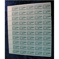 1113. 1953 Washington Territory Mint Sheet Stamps.