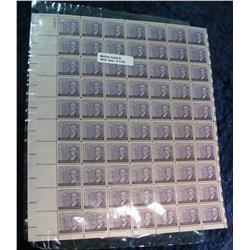 1126. Mint Sheet of 70 3c  Monroe Stamps.