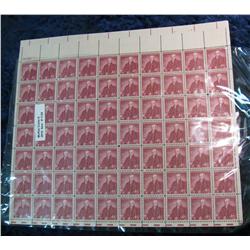 1129. Mint Sheet of 50 4c Noah Webster Stamps.