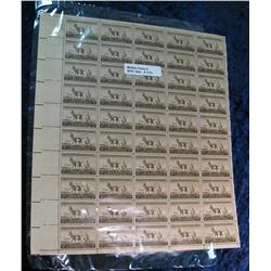 1131. Mint Sheet of 50 3c Wildlife Conservation Stamps.