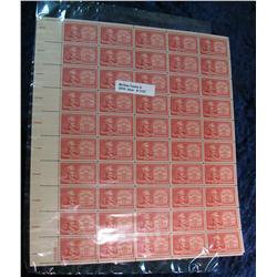 1137. Mint Sheet of 50 3c American Heritage Stamps.