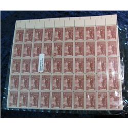 1144. Mint Sheet of 50 3c Pennsylvania Academy of Fine Arts Stamps