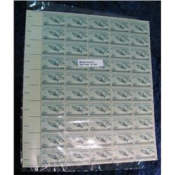 1156. Mint Sheet of 50 3c Wildlife Conservation Stamps.