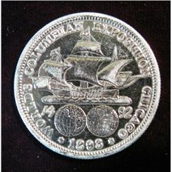 1183. 1893 Columbian Expo. Com. Half. EF Cleaned.