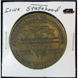 1184. 1997 Iowa Statehood Medal Bronze.