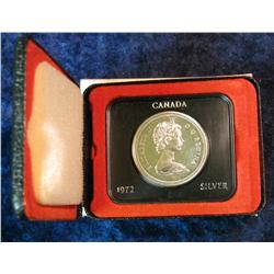 1197. 1972 Canada Silver Dollar. BU, Original as Issued.
