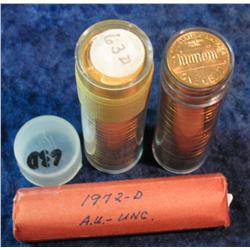 1199. (2) 1963D BU & 72D AU Lincoln Cent Rolls.