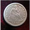 Image 1 : 1243. 1845P Liberty Seated Dime. F.