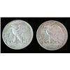 Image 2 : 1262. 1945P & 45D Walking Liberty Halve Dollars. VF-EF.