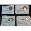 Image 1 : 1275. (4) Franklin Mint Sterling Silver Membership Medals. Proof.