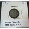 Image 1 : 1342. 1852 U.S. Three Cent Silver. F-12.