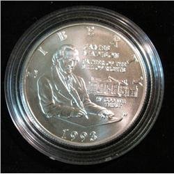 1400. 1993W Bill of Right Commemorative Half Dollar. Encapsulated.