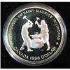 Image 1 : 1411. 1988 Ironworks Canada Commemorative Silver Dollar. Proof.