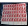Image 1 : 1475. Mint Sheet of "Benjamin Franklin 250th Anniversary"  .03c Stamps. (face value $1.50)