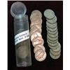 Image 1 : 1481. Roll of (31) Mixed Date Silver U.S. War Nickels. Circulated.