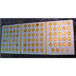1489. 1909-40 Partial Set of Lincoln Cents in a Whitman folder. (77 pcs.)