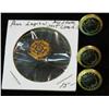 Image 1 : 1530. (3) American Legion Buttons & a Pinback with a Diamond.