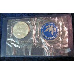 1551. 1971 S Eisenhower Silver Dollar in original blue pack. Unc.