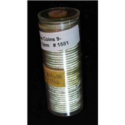 1581. 1964 D Original BU Roll of Washington Quarters.