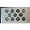Image 2 : 1625. Complete 1942-45 Set of World War II Silver Nickels. Circ.
