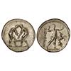 Image 1 : Greek Coins - Estátera. 370-333 a.C. ASPENDOS. Anv.: Dos atletas frente a frente peleando. Rev.: Hon