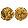 Image 1 : Greek Coins - Estátera. 359-336 a.C. FILIPO II. CARDIA. Anv.: Cabeza laureada de Apolo a derecha. Re
