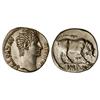 Image 1 : Roman Coins: Roman Empire - Denario. Acuñada el 15-13 a.C. AUGUSTO. Anv.: AVGVSTVS DIVI F. Cabeza de