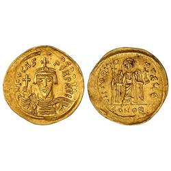 Byzantine Coins - Sólido. FOCAS (601-610). CONSTANTINOPLA. Anv.: N. FOCAS PERP. AVG. Busto coronado 