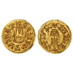 Visigothic Coins - Triente. SISEBUTO (612-621). EMERITA (Lusitania). Anv.: :SESIBVTVS REX (dos C con