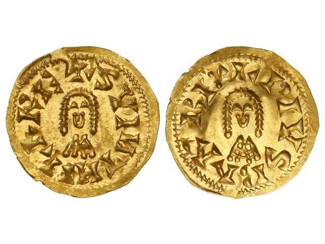 Visigothic Coins - Triente. SUINTHILA (621-631). BARBI (Baética). Anv ...