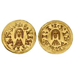 Visigothic Coins - Triente. SUINTHILA (621-631). BARBI (Baética). Anv.: SVITILA RE. Rev.: PIVS BRBI.