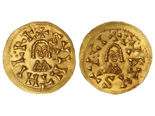 Visigothic Coins - Triente. SUINTHILA (621-631). TUCCI (Baética). Anv ...