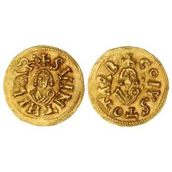 Visigothic Coins - Triente. SUINTHILA (621-631). TARRACONA (Tarraconensis). Anv.: SVINTHILR:. Rev.: 