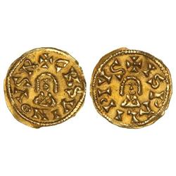 Visigothic Coins - Triente. CHINDASVINTO (642-653). ISPALI (Baética). Anv.: CSVINVS R:. Rev.: ISPLI 
