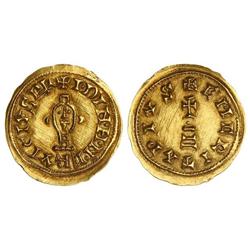 Visigothic Coins - Triente. ERVIGIO (680-687). EMERITA (Lusitania). Anv.: IDINMNERVIGIVS . Rev.: EME